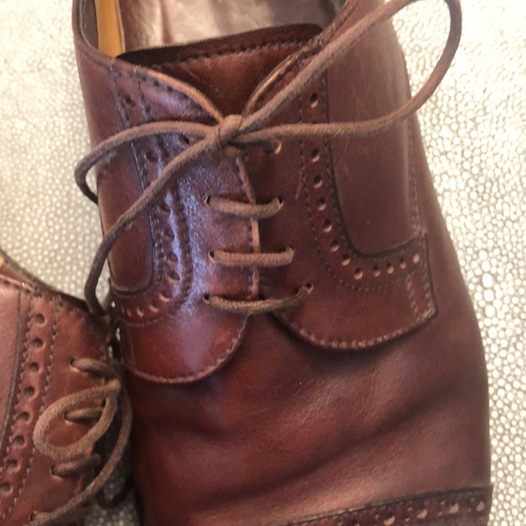 HANDMADE IN ITALY BROWN Authentic Leather CUSTOM Men’s shoes - Picture 5 of 6